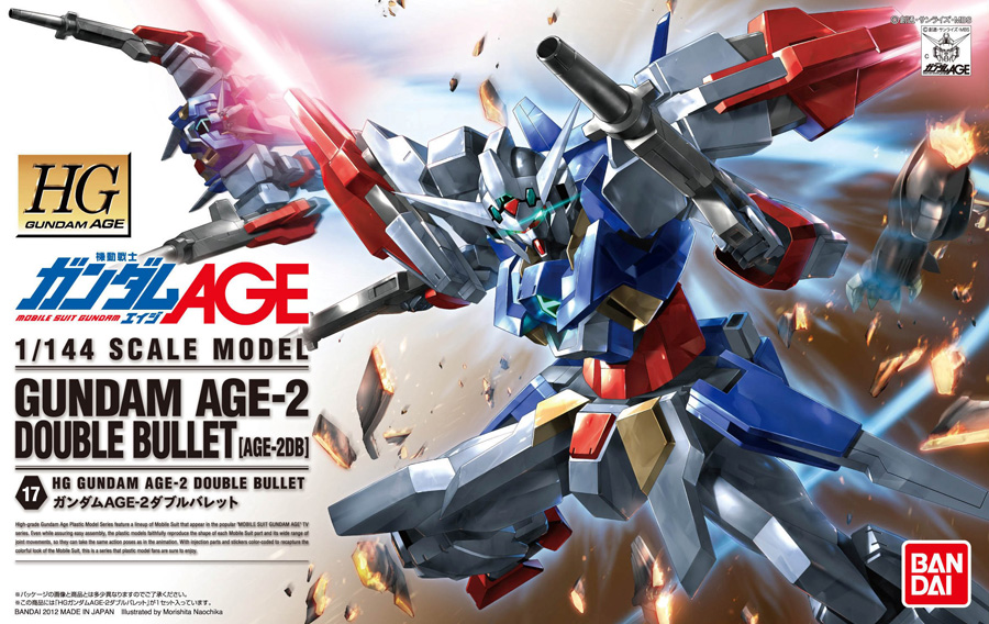 Box Art HG 1/144 Gundam AGE-2 Double Bullet & New Big Size
