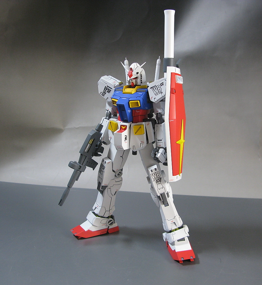 1 100 Mg Gundam Rx 78 2 Custom Ver 2 0 Ver Ka Assembled Painted Big Size Images Gunjap