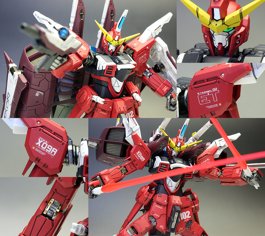 RG 1/144 ZGMF-X09A Justice Gundam: Improved, Assembled