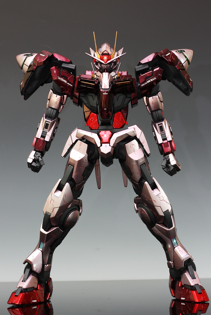 Pg Gundam 00 Raiser Custom Paint In Trans Am Mode W Remodeling No 19 Big Size Images Gunjap