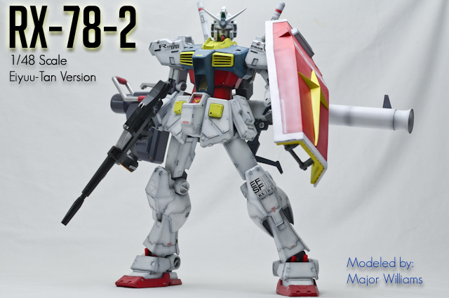 MEGA Size 1/48 Nu Gundam by G-System, Custom Gunpla Painting