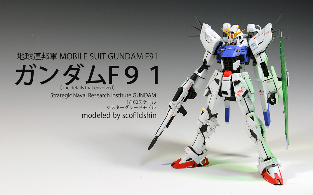 1 100 Gundam F91 Remodeled Painted Build Full Photoreview Wip Too No 16 Wallpaper Size Images Gunjap