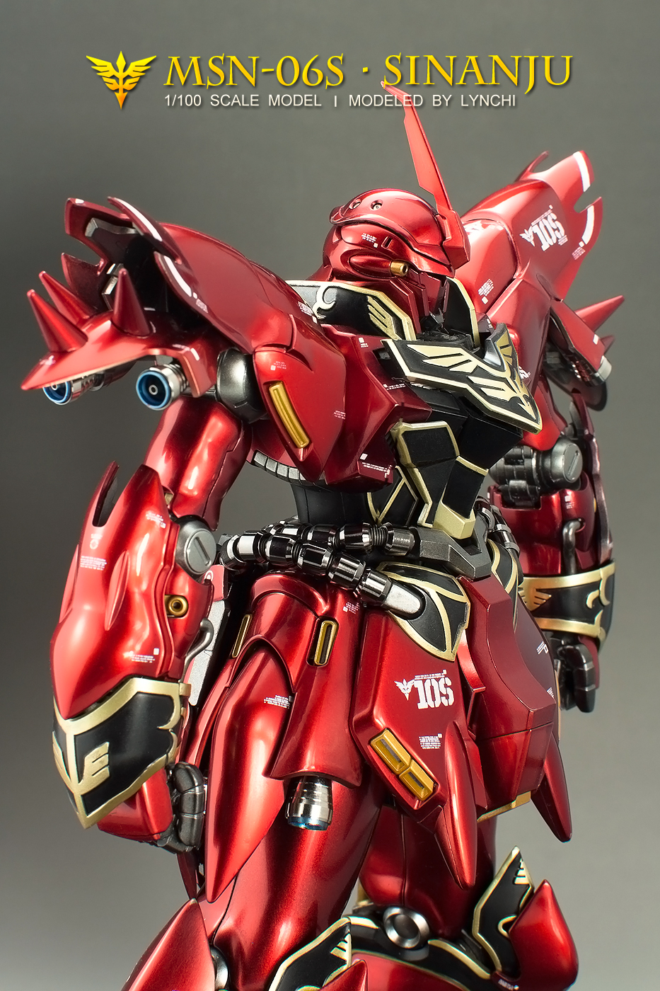 MG 1/100 MSN-06S Sinanju Ver.Ka : Improved, Painted Build