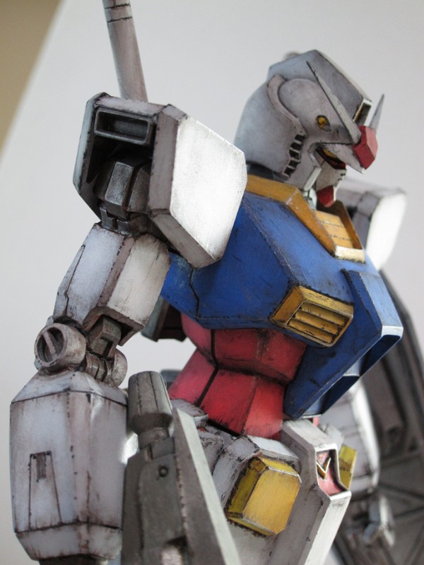 Remodeled & Weathered! 1/100 RX-78-2 Gundam. Full Photoreview No.22 Big
