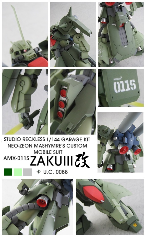 Studio RECKLESS 1/144 [Garage Kit] Neo-Zeon Mashymre's Custom MS 