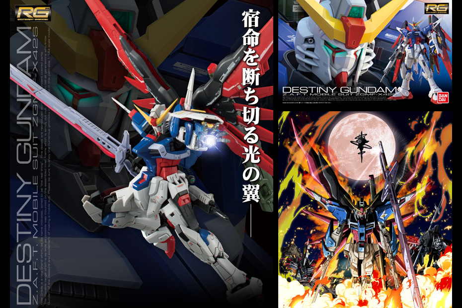 Rg 1 144 Destiny Gundam Big Or Wallpaper Size New Official Promotional Posters Info Gunjap