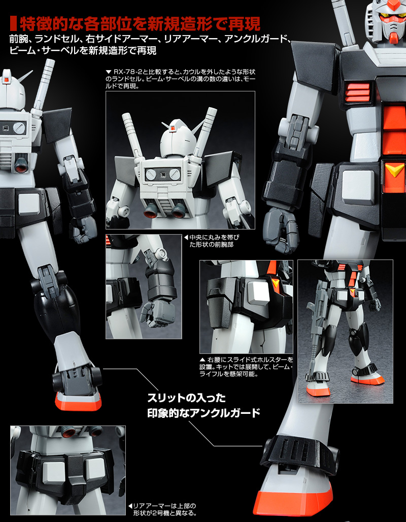 Premium Bandai MG 1/100 RX-78-1 Prototype Gundam: Many Big Size