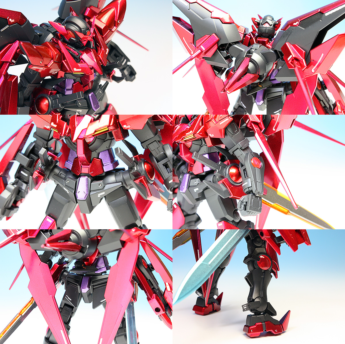 HGBF 1/144 Gundam Exia Dark Matter + HGBC 1/144 Dark Matter