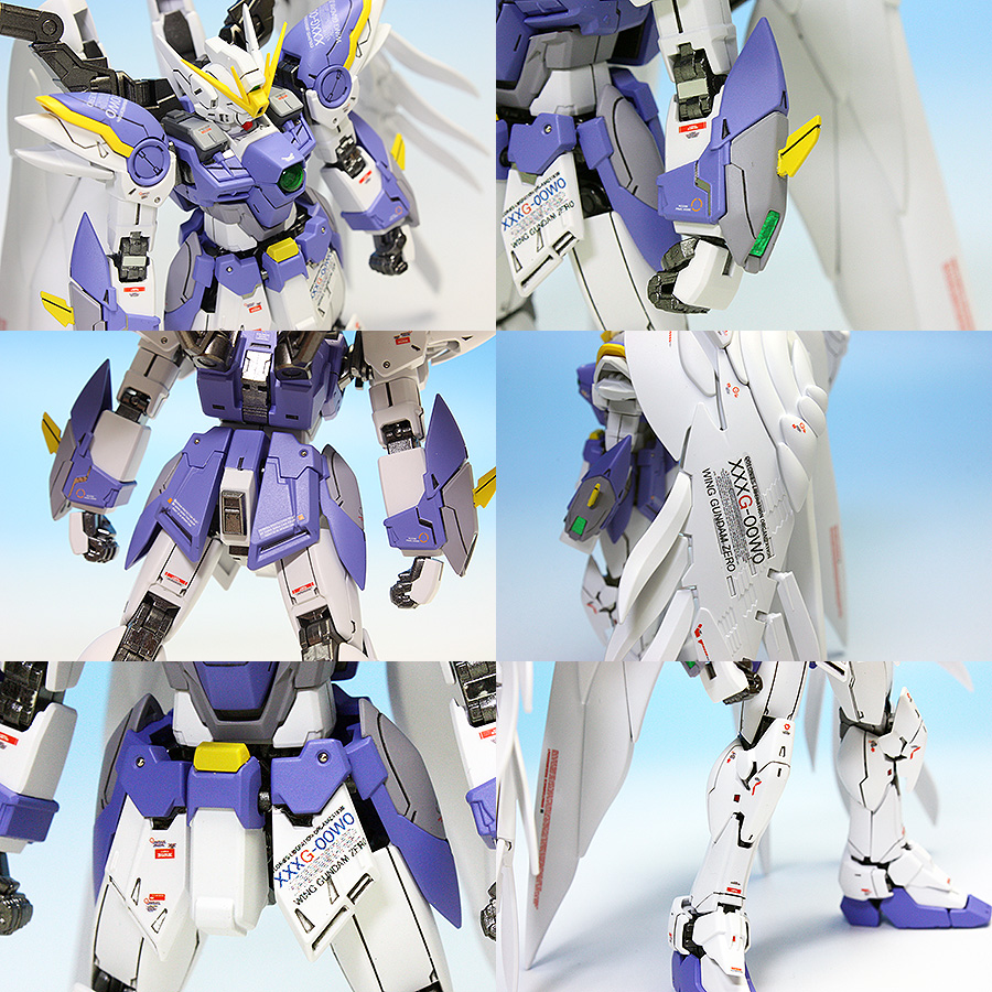RG 1/144 Wing Gundam Zero EW + Drei Zwerg: Painted Build