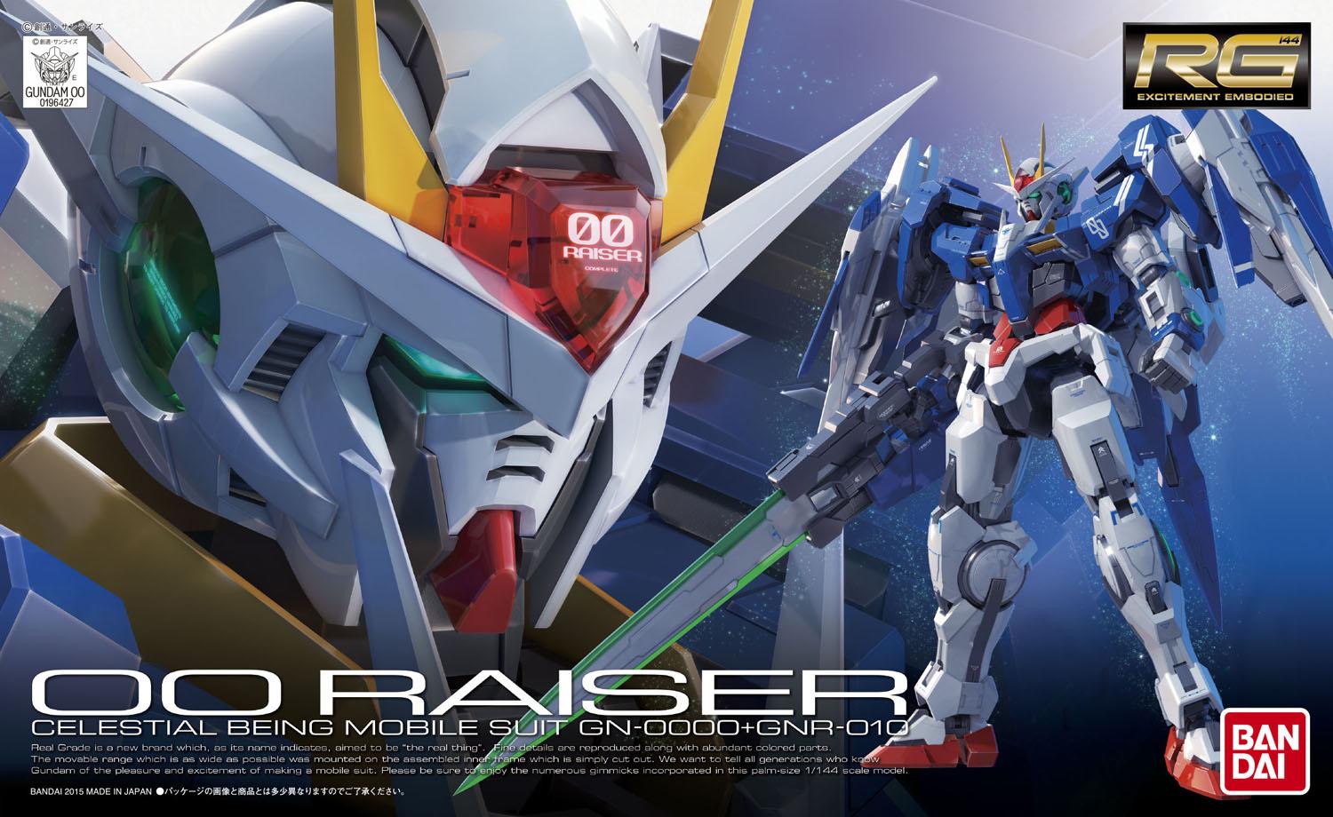 RG 1/144 00 Gundam Raiser: No.22 Big Size Official Images