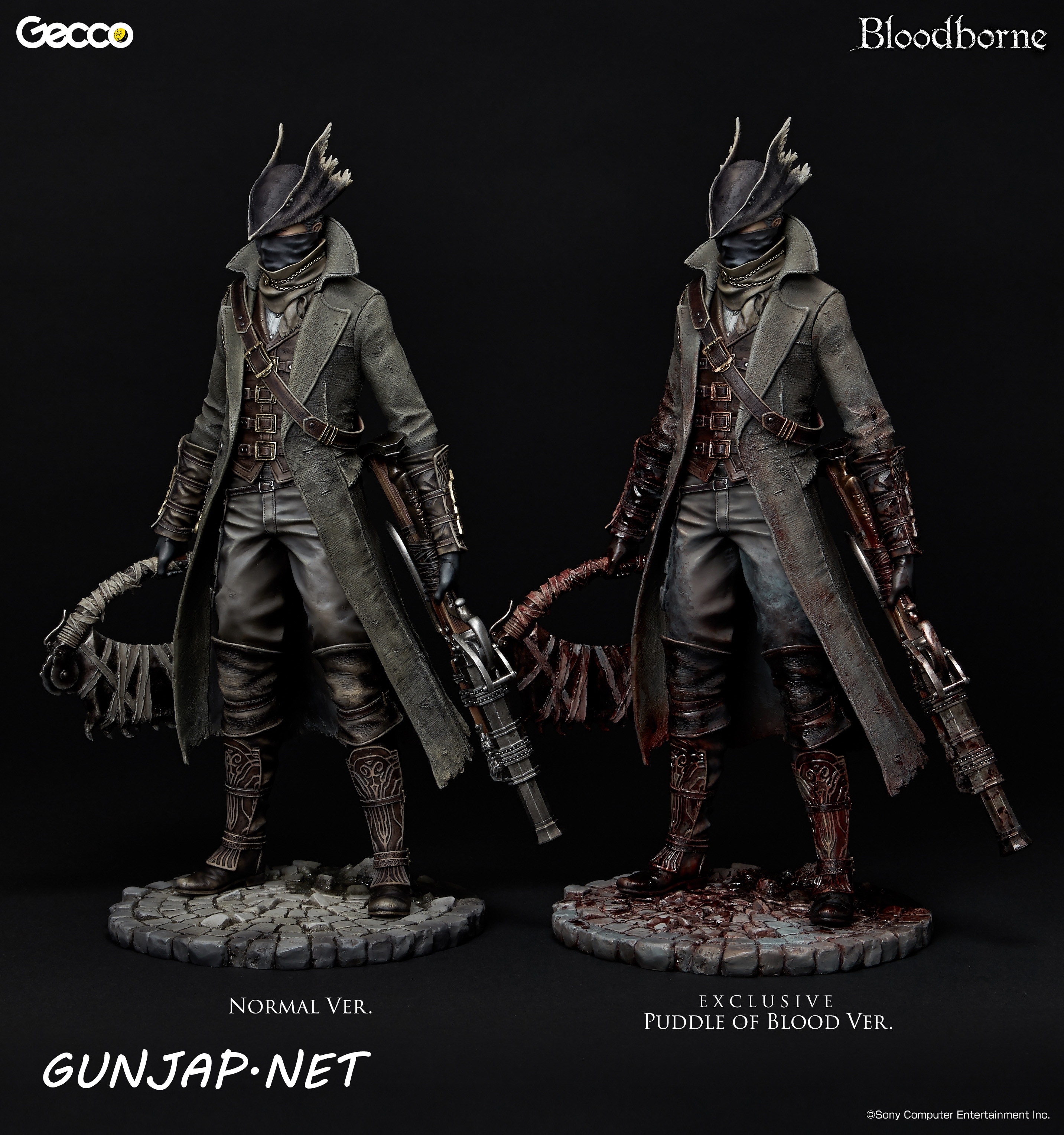 GECCO] Bloodborne 1/6 HUNTER Original Color and Puddle of Blood 