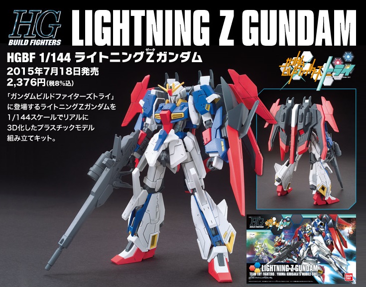 HGBF 1/144 LIGHTNING Z GUNDAM: Added Full Size Promo Poster, Box