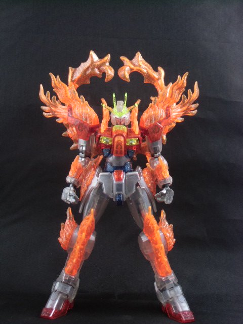 FULL REVIEW] HGBF 1/144 Try Burning Gundam Plavsky Particle Clear 
