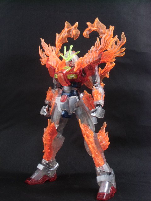FULL REVIEW] HGBF 1/144 Try Burning Gundam Plavsky Particle Clear 
