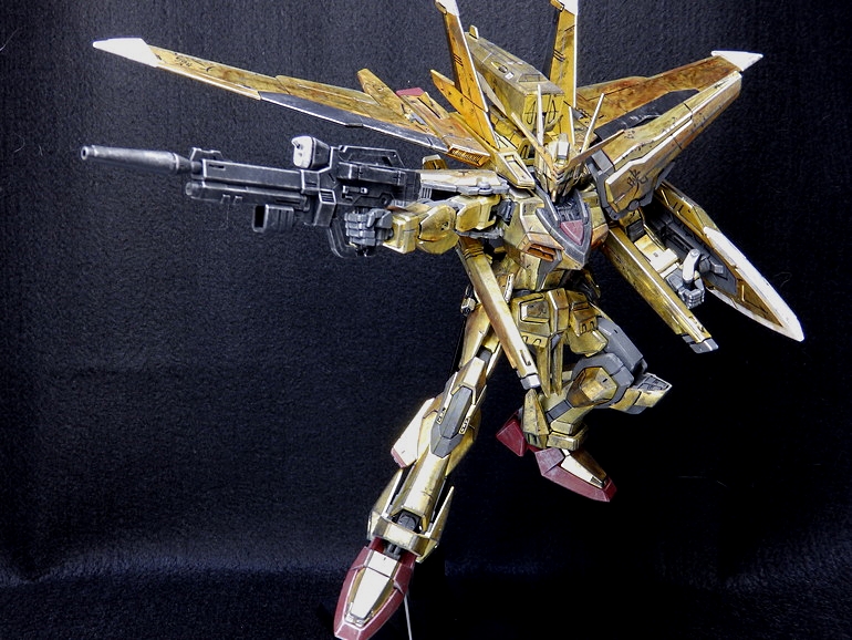 Yuyatang's 1/100 AKATSUKI GUNDAM Heavy weathered: a