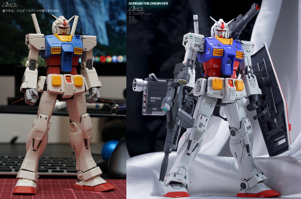 Bandai MG The Origin 1/100 RX-78-02 Gundam Plastic Model