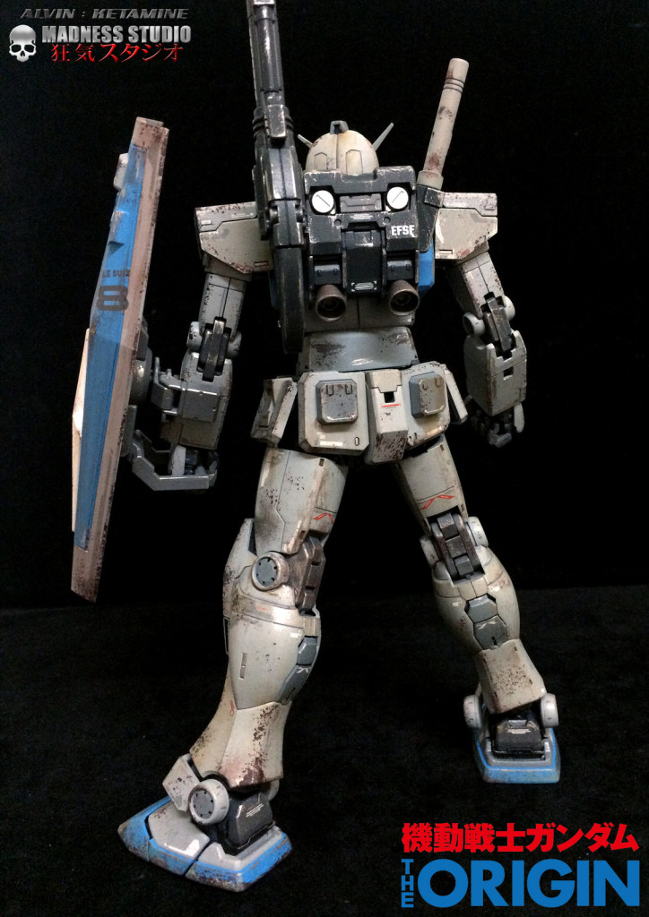 MG 1/100 RX-78-2 Gundam "The Origin" Custom Paint, Heavy weathered