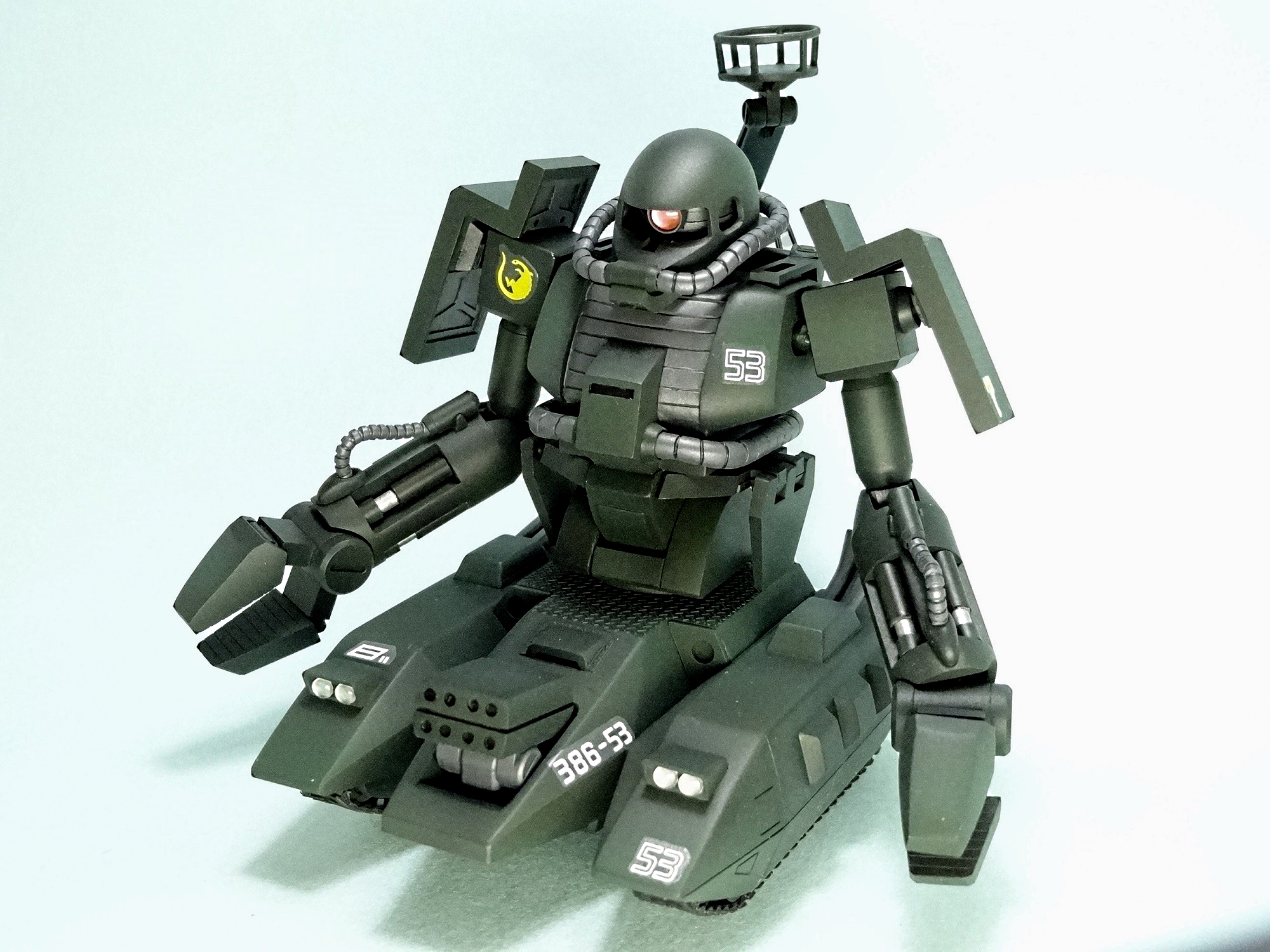 shin-1's CUSTOM MSV 1/144 Zaku Tank Green Makaku: Big Size