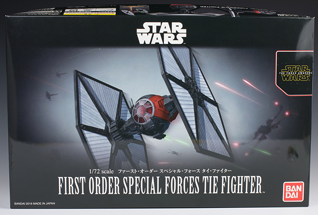 [FULL REVIEW] Bandai x Star Wars The Force Awakens 1/72 FIRST ORDER SPECIAL FORCES TIE FIGHTER. (No.34 Big Size Images, Info)