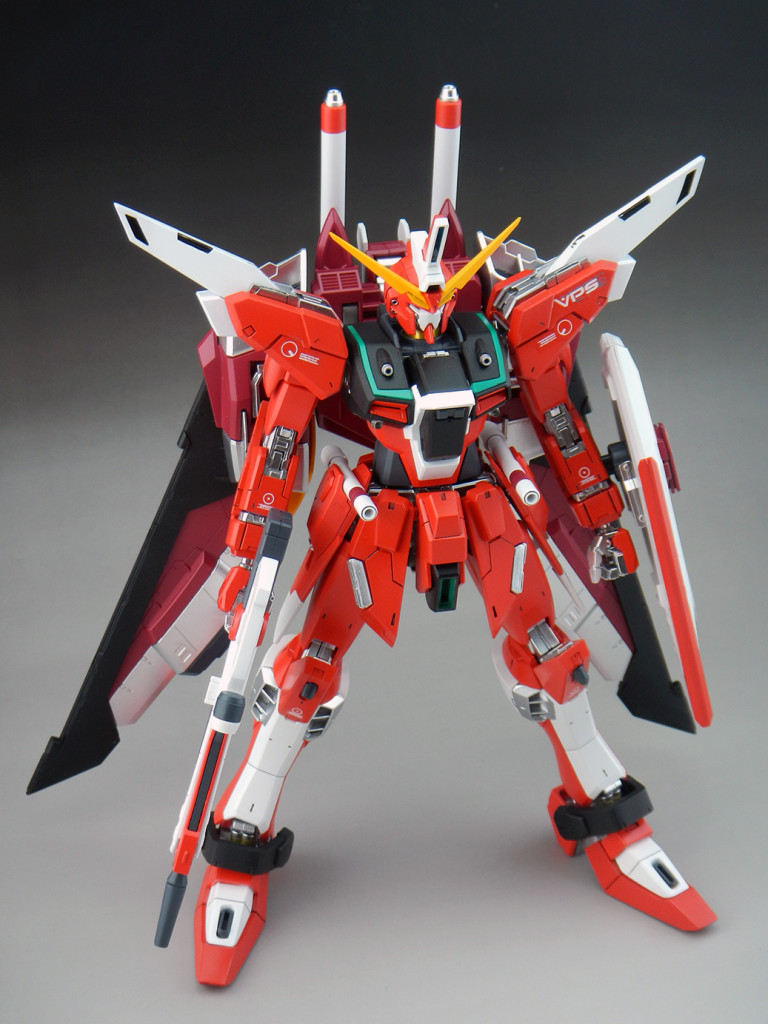 qq854171550's MG 1/100 ZGMF-X19A Infinite Justice Gundam + GK parts: Photo REVIEW