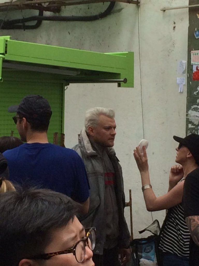 Scarlett Johansson in Hong Kong filming for Ghost in the Shell