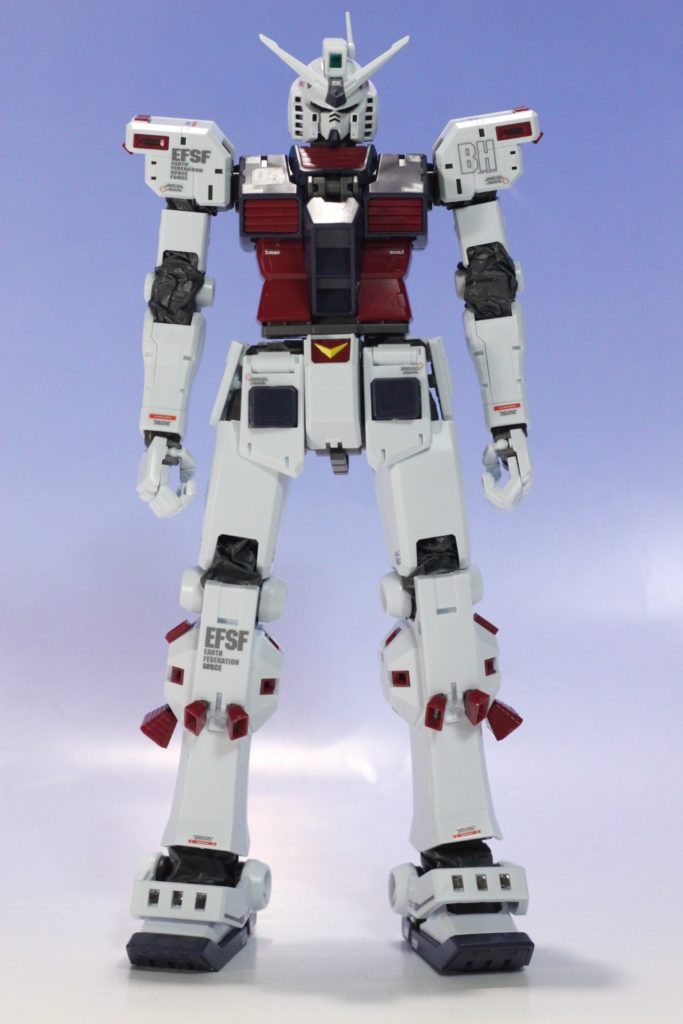 MG 1/100 FULLARMOR GUNDAM Ver.Ka (THUNDERBOLT) WATER SLIDES DECALS PLACED