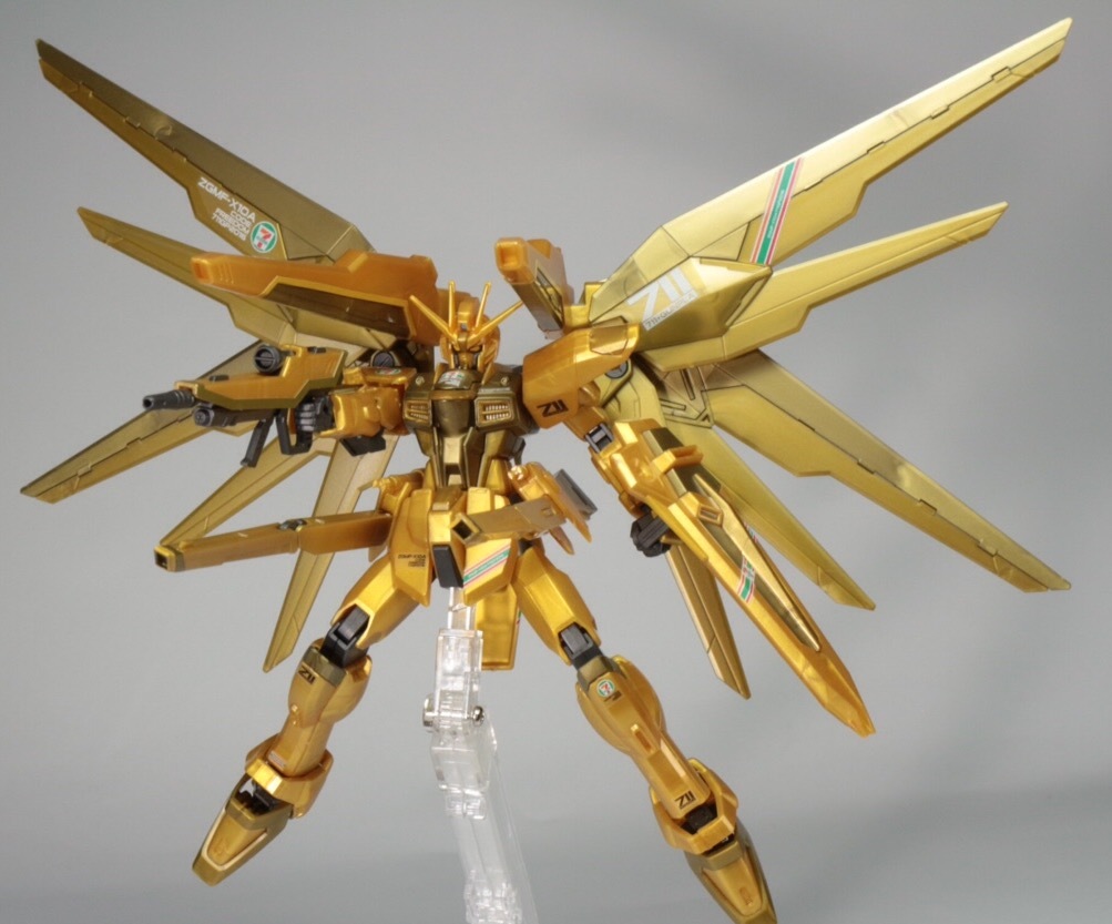 Details about   BANDAI GUNPLA HG Freedom Gundam Gold Injection Color 1/144 Seven-Eleven ver 