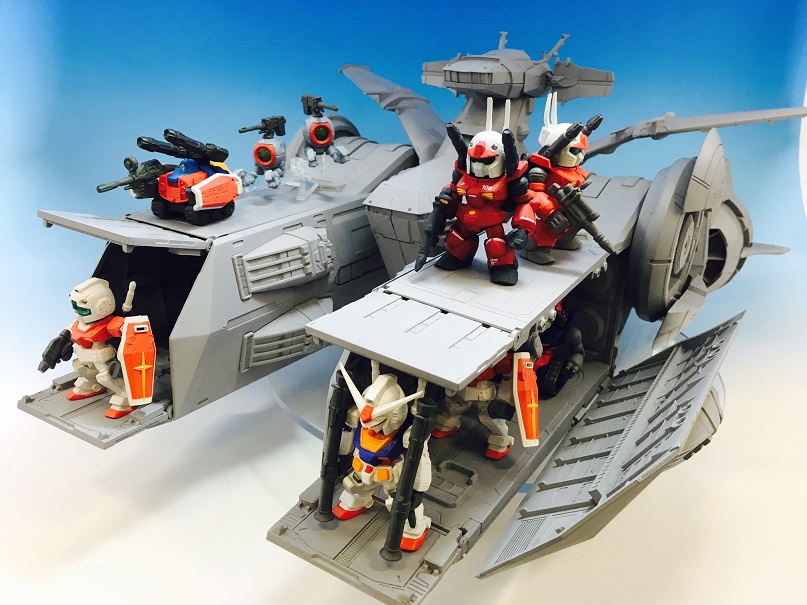 FW Gundam Converge: Battleship WHITE BASE Project! Official Sample