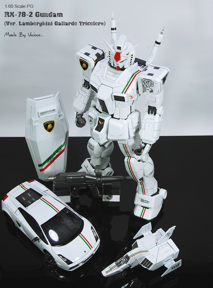 Vicious S Pg 1 60 Rx 78 2 Gundam Ver Lamborghini Gallardo Tricolore Gunjap