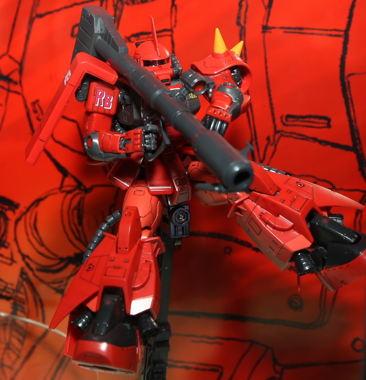 RG 1/144 MS-06R-2 Zaku II Johnny Ridden Custom @ C3AFA TOKYO
