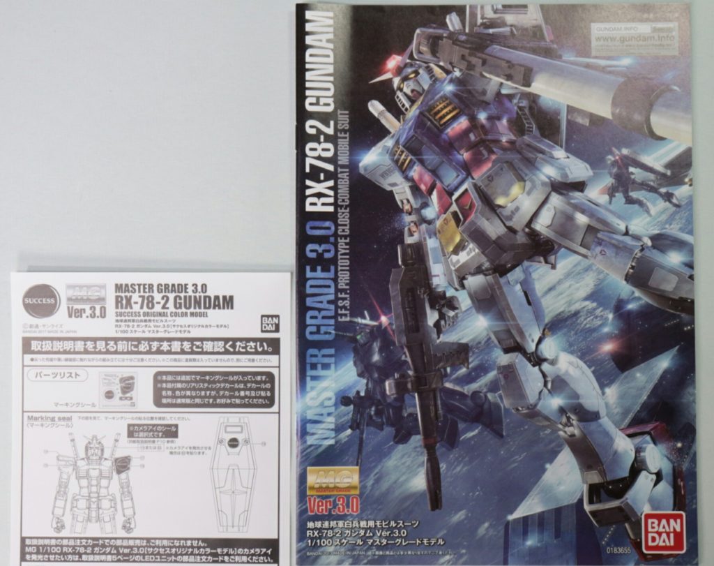FULL REVIEW] MG 1/100 RX-78-2 Gundam Ver.3.0 SUCCESS ORIGINAL