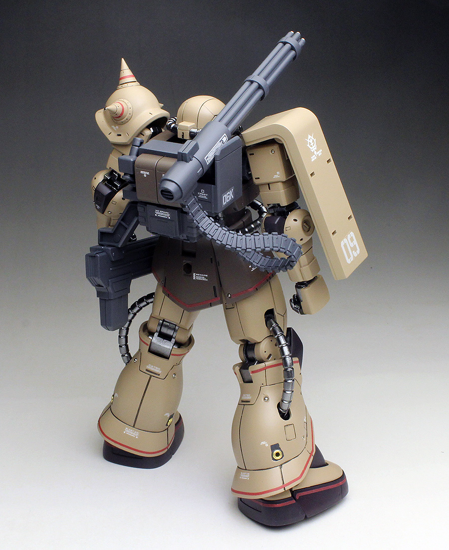 WORK REVIEW: HG GTO 1/144 MS-06CK ZAKU HALF CANNON [The