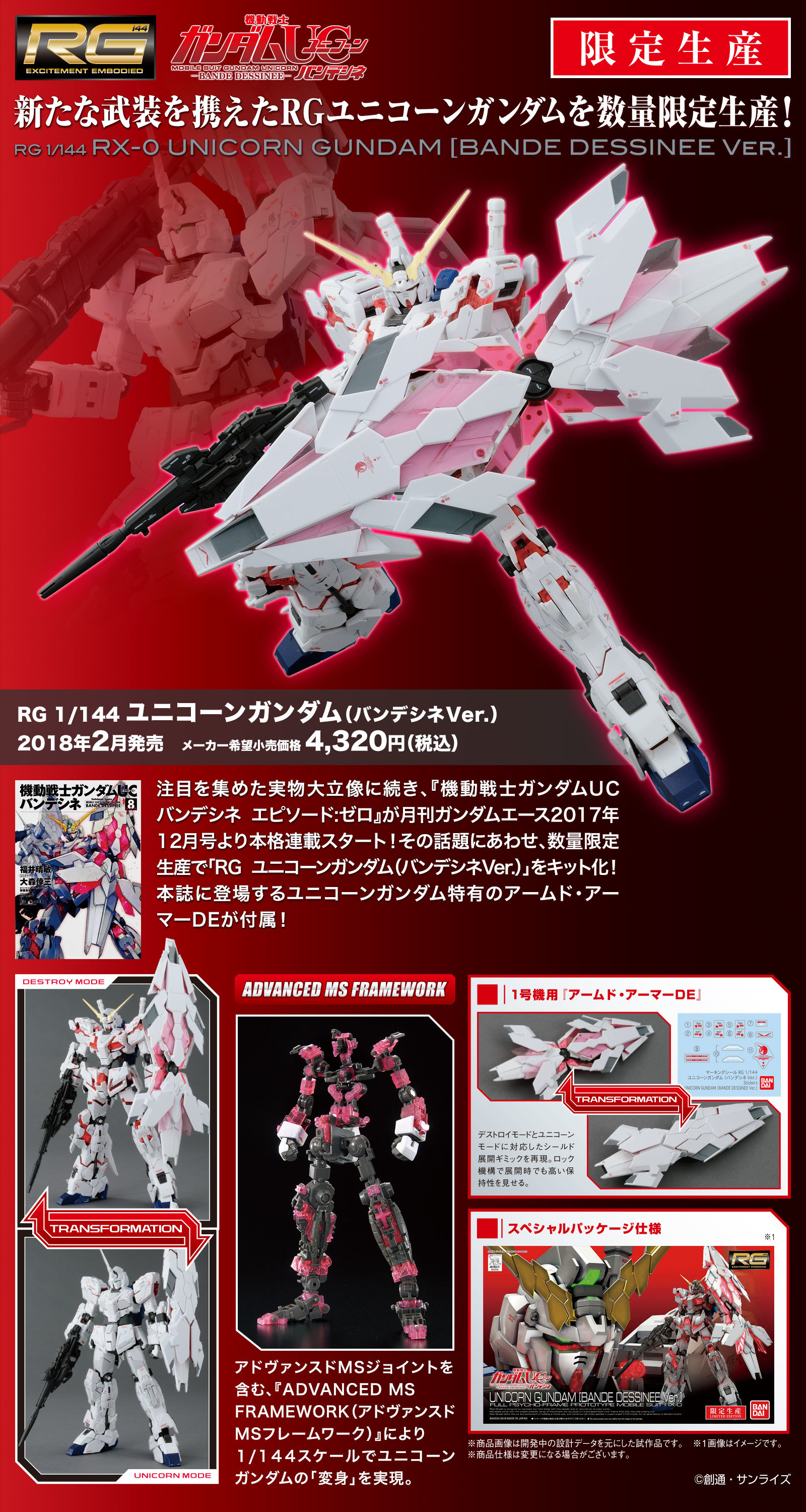 RG 1/144 RX-0 UNICORN GUNDAM [BANDE DESSINEE Ver.] Full Big Size