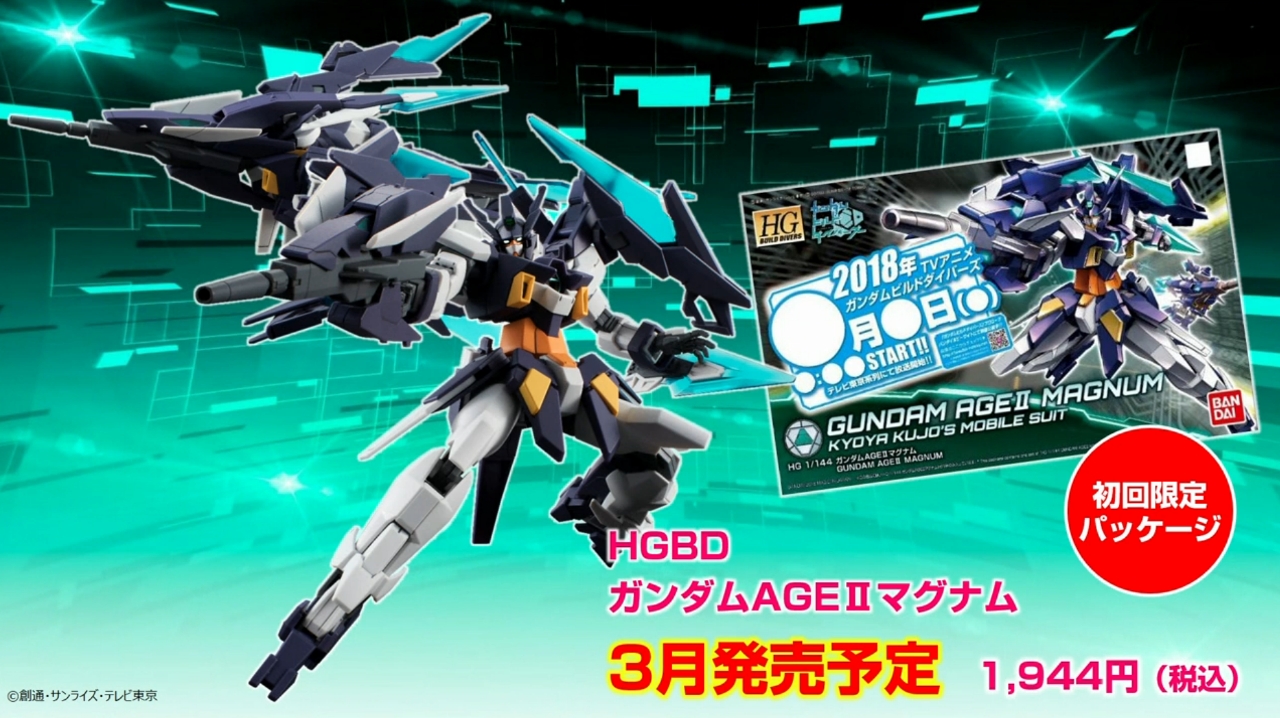HGBD 1/144 GUNDAM AGE II MAGNUM: JUST UPDATED… Box Art and