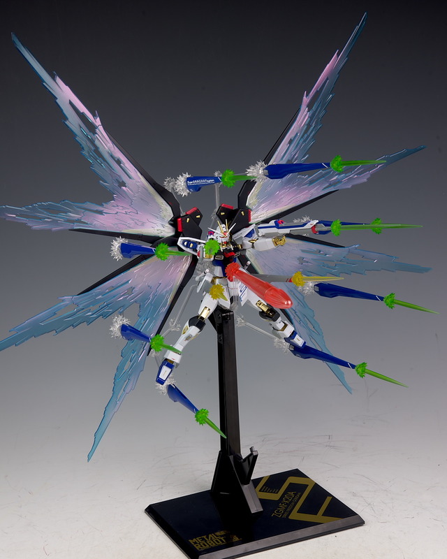 Review Metal Robot Spirits Wing Of Light And Hi Mat Full Burst Effect Set For Strike Freedom Gundam Many Images Credit Gunjap