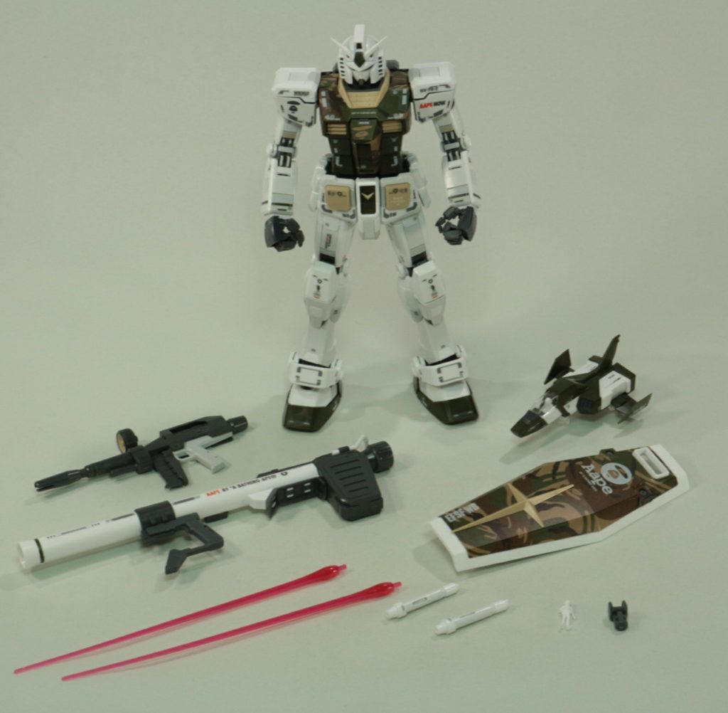 REVIEW MG 1/100 AAPE RX-78-2 GUNDAM GRN-CAMO (No.90 images