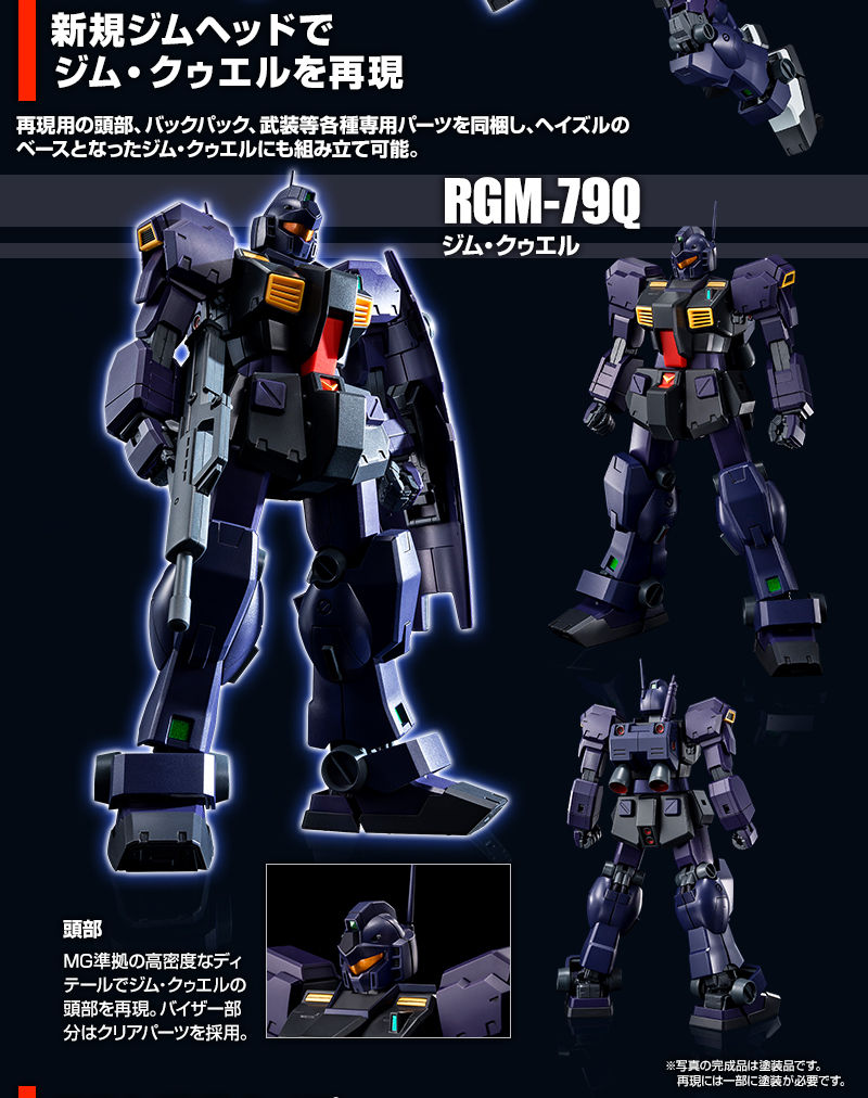 BANDAI MG TR-1 Hazel II Early Type Reserve Unit GM Quel Model 1/100 Gundam 