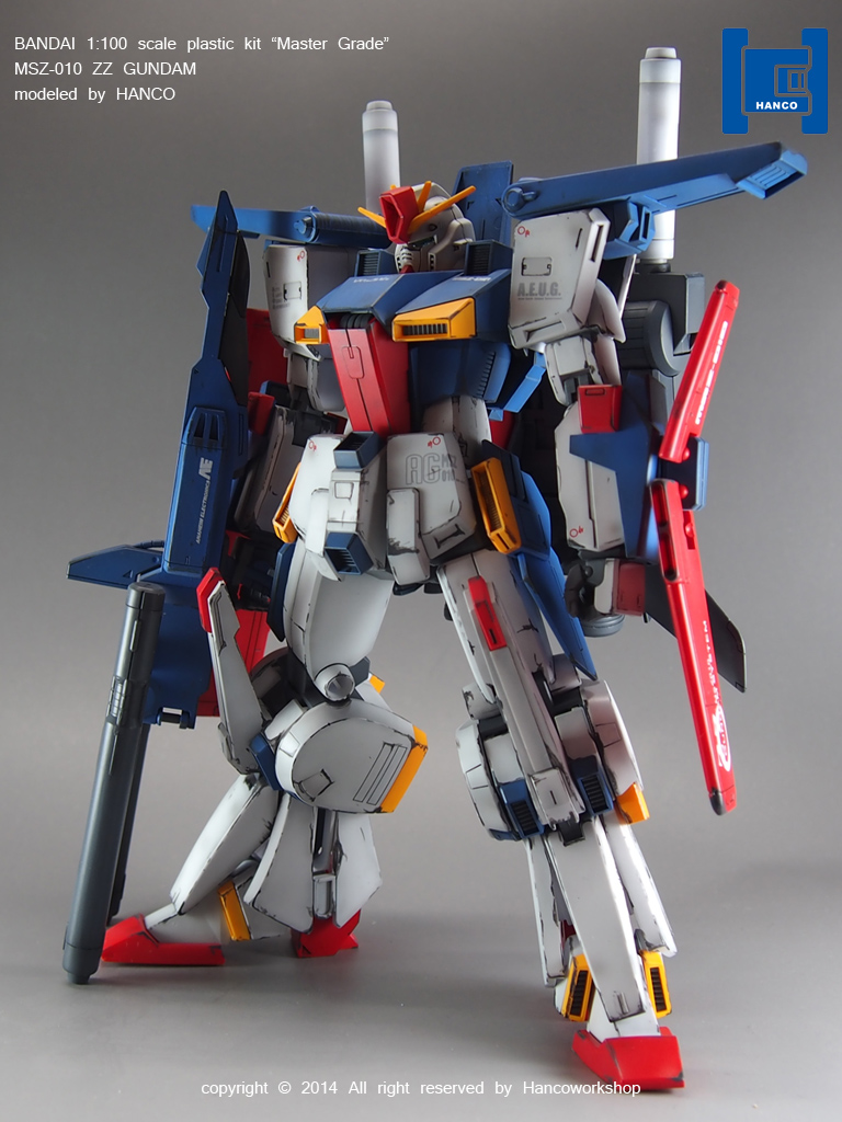MG 1/100 MSZ-010 ZZ Gundam: Modeled by Hanco. Full Photoreview ...
