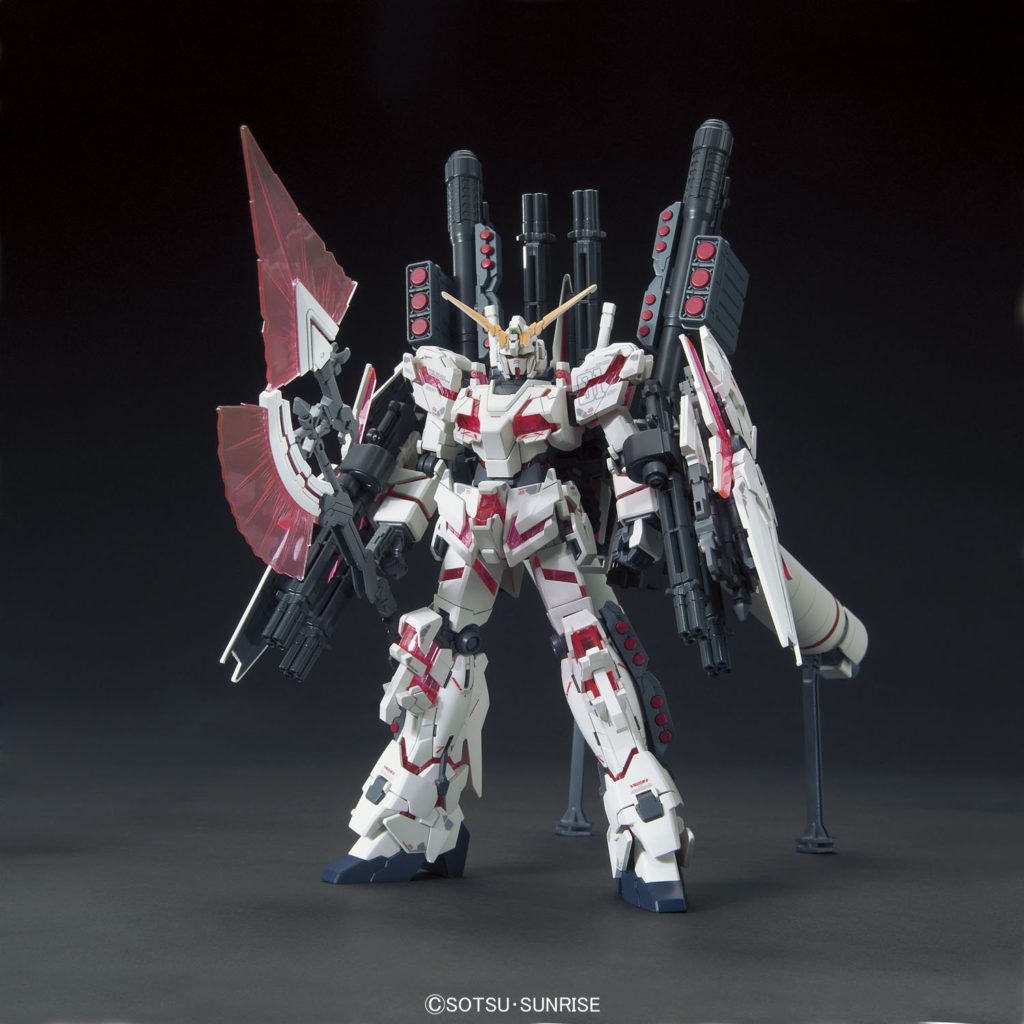 HGUC 1/144 RX-0 Full Armor Unicorn Gundam Destroy Mode RED COLOR VER.