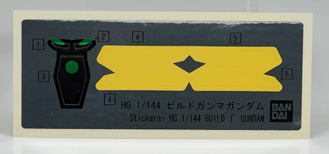 foil stickers for the Build Gamma Gundam
