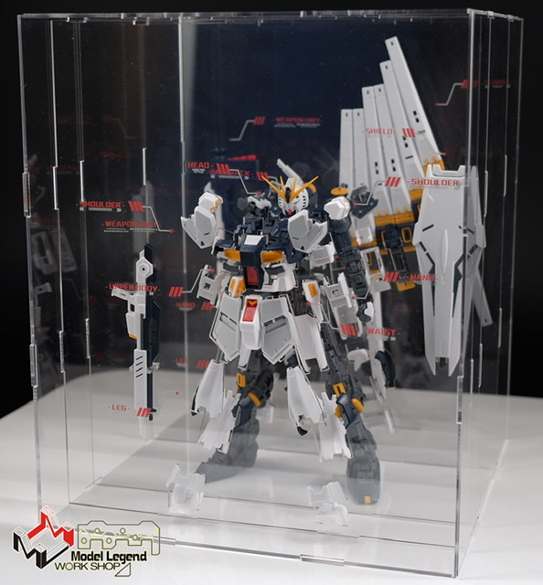 Details about   Plastic MetalBuild style RX93 Nu Gundam display stand base for HG RG MG 
