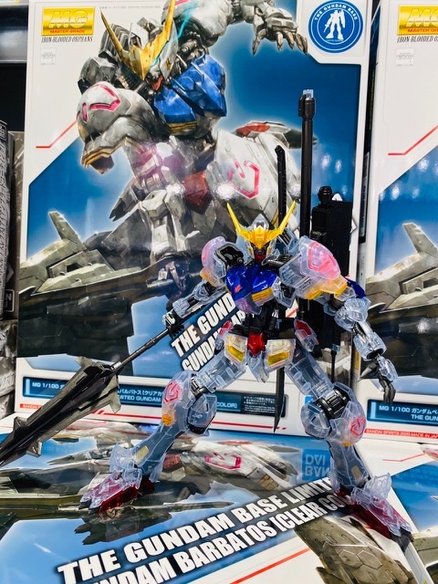 New Images Mg 1 100 Gundam Base Limited Gundam Barbatos Clear Color Gunjap