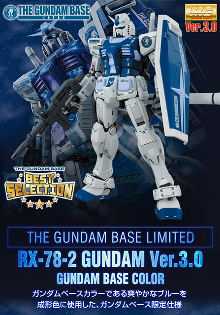 Bandai Gunpla MG 1/100 Gundam Base Limited RX-78-2 Gundam Ver.3.0 Clear Color 