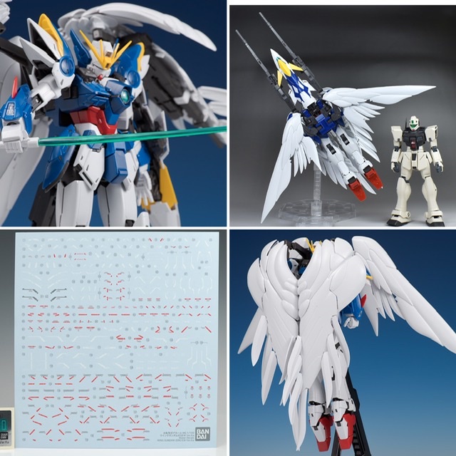MG 1/100 Endless Waltz Wing Gundam Zero EW Ver Ka Wing Zero Custom Model Kit 
