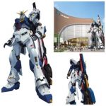 Full-scale Gundam statue RX-93ff Nu Gundam