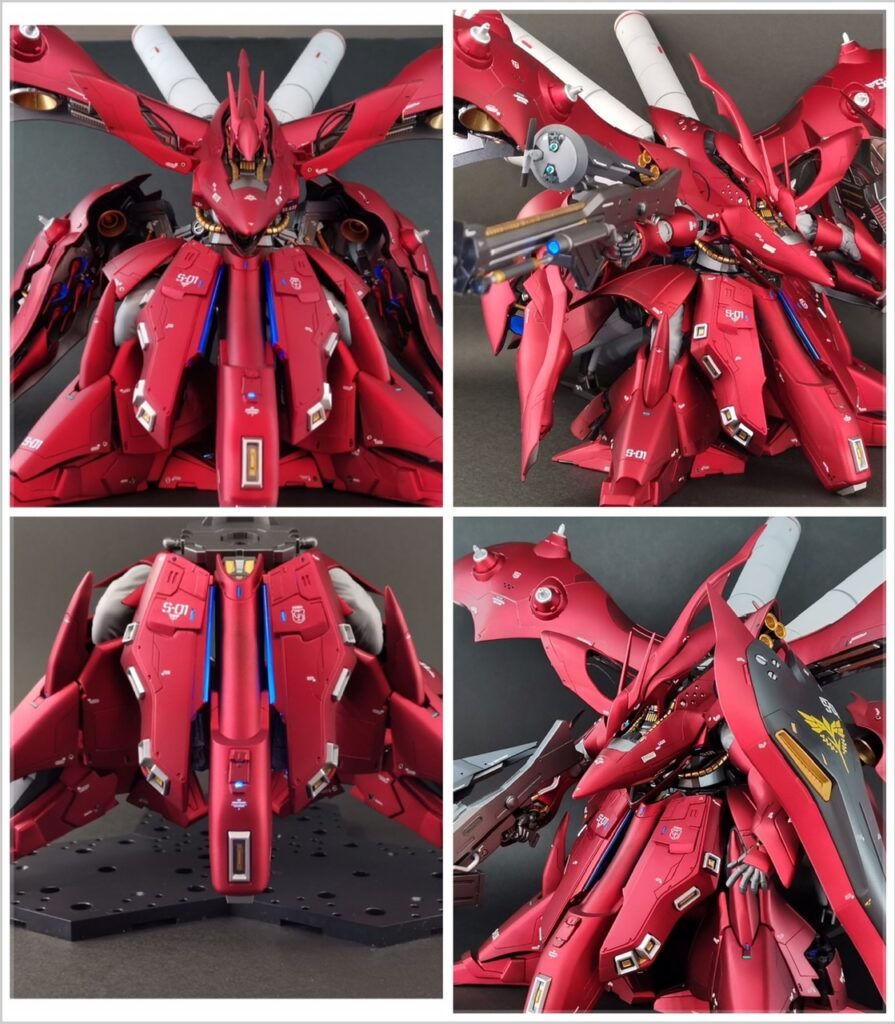 Custom build HGUC Nightingale Matte Candy Finish