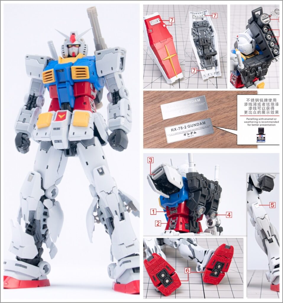 TAS Company’s Upgrade parts set for RG Gundam Ver. 2.0