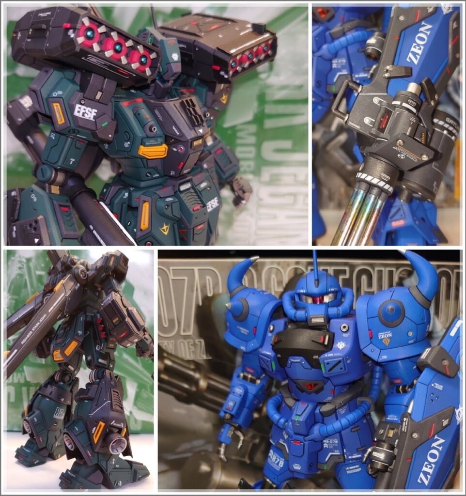 yuuchann’s improved MG Stark Jegan and Gouf Custom